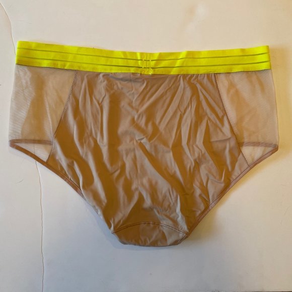 BNWT Maison Lejaby Sunny Nufit Pink Panty Set Nude Pink Yellow XXL - Picture 5 of 8